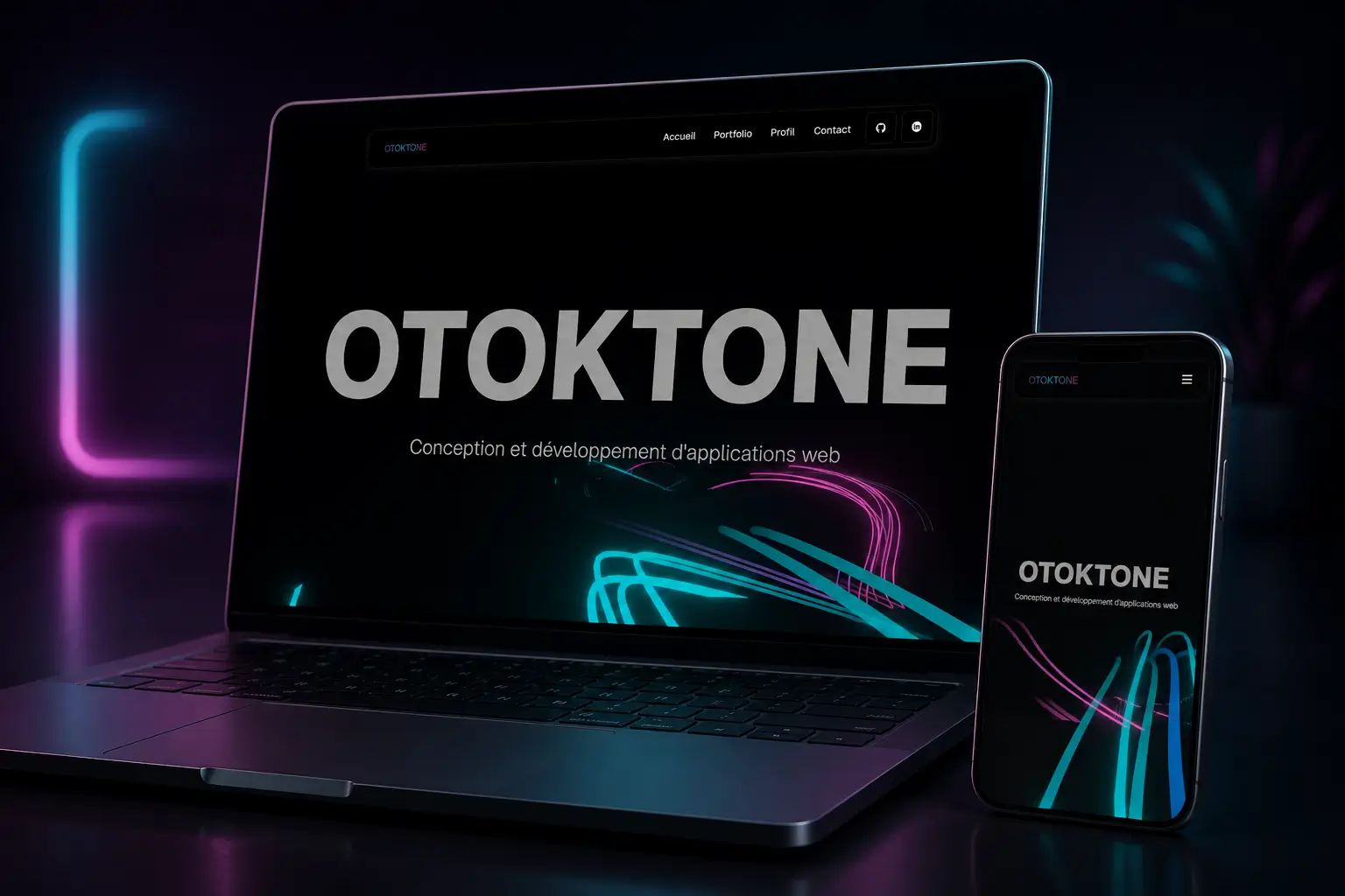 Otoktone - Alexandre Desmot - Site web portfolio